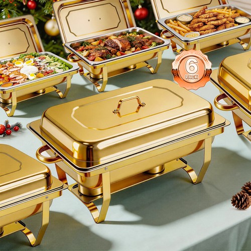 Pack 9qt gold chafing - gold,