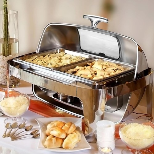 9qt roll top chafing - 9qt, dish
